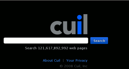 Ricerca pagine web con Cuil